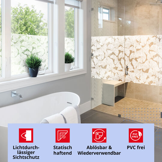 Fensterfolie static Eco Line Ginkgo image number null